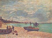 Claude Monet Beach at Sainte-Adresse oil painting artist